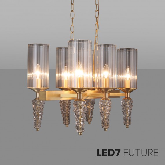 Ritz - Ice Rectangular Chandelier